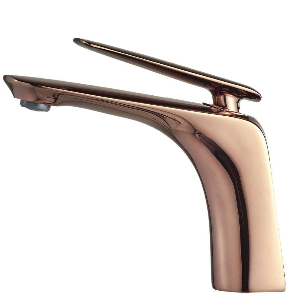 Torneira de Banheiro Lavabo Misturador Monocomando (Acqua - Rose Gold) - IC-7401RG