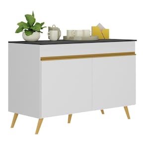 Balcão Cozinha 120cm 2 Portas Veneza Multimóveis Branco
