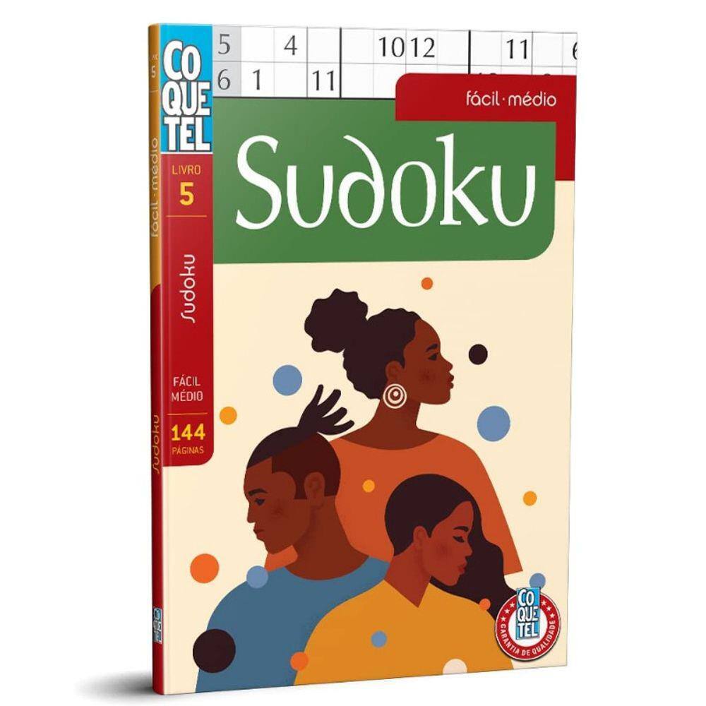 Livro Coquetel Sudoku nível médio Ed 200