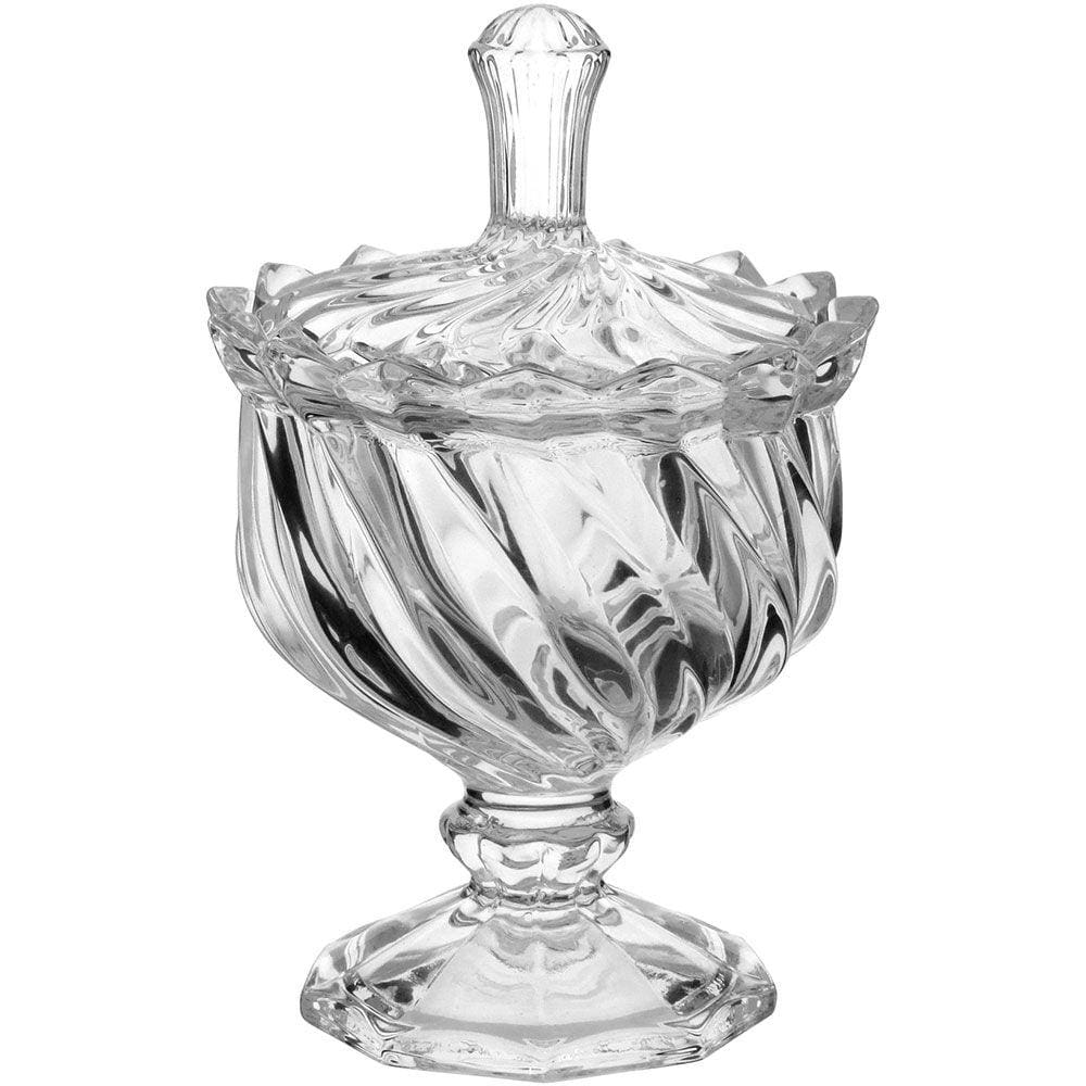 MISTEN POTICHE 15x9,4x9,4cm VIDRO TRANSP