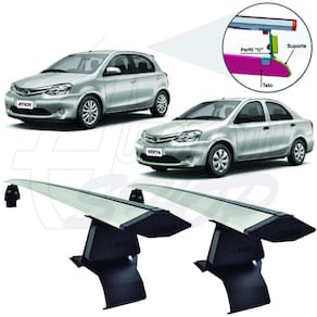 Rack de Teto Vhip Aluminio Toyota Etios Sedan Hatch C.992AL
