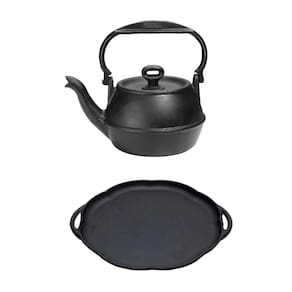 Kit Chaleira Tradição Ferro Fundido 2L e Chapa Petisco 24cm