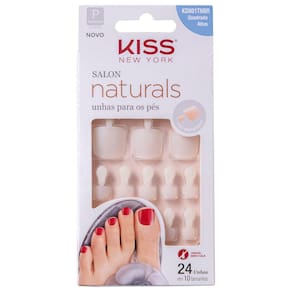 Kiss New York Salon Naturals - Unhas Postiças para Pés