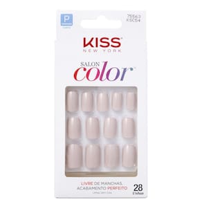 Kiss New York Salon Color Little Princess-Unhas Postiças BLZ