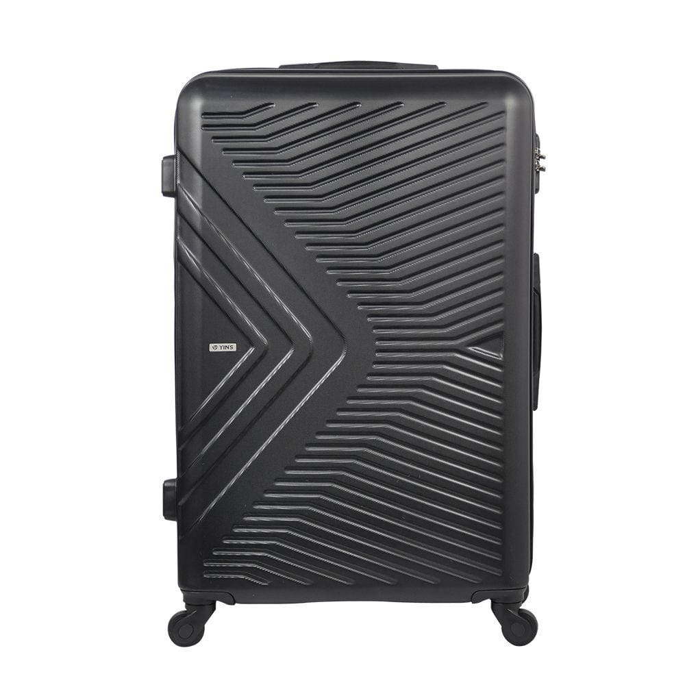 Mala Media de Viagem em Abs Yins 21147 Rodas Giro 360º Cadeado Integrado Preto