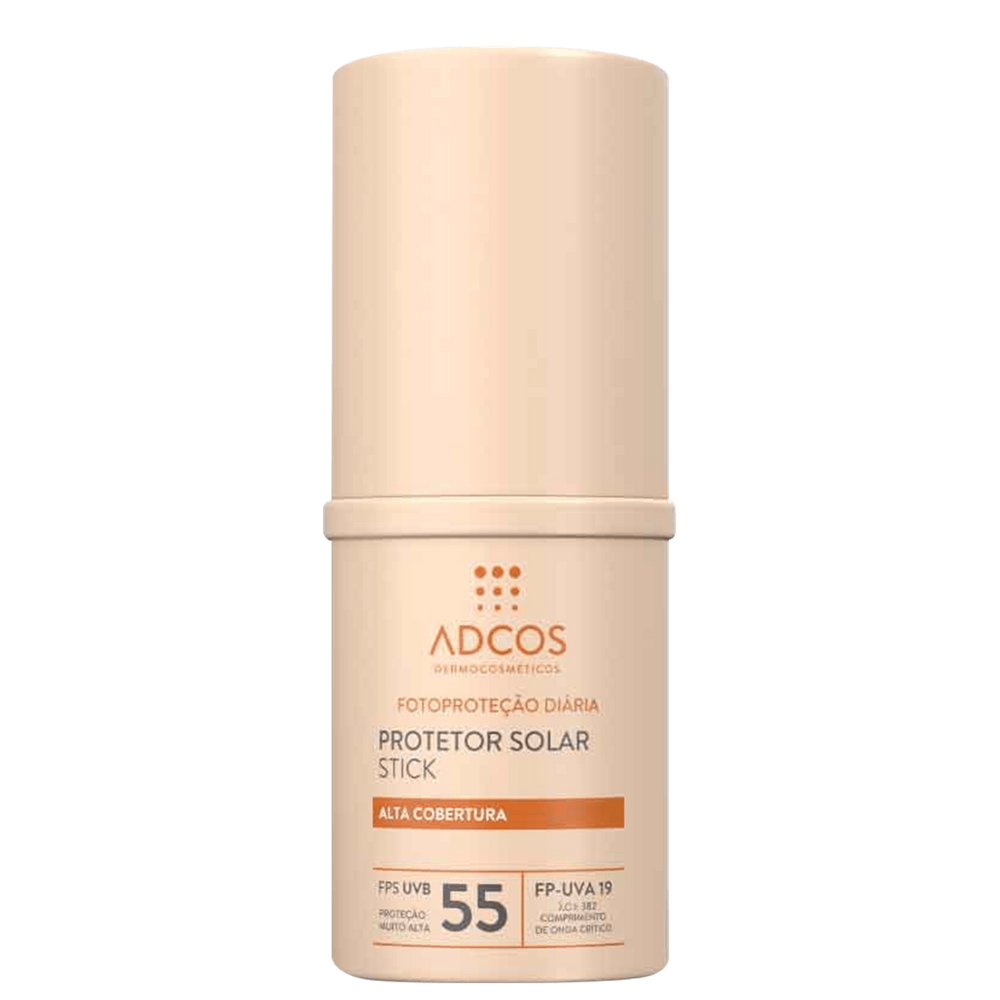 Adcos Fotoproteção Diária Tonalizante Stick FPS 55 Nude - Protetor Solar com Cor 17g