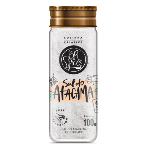 Sal do Atacama Fino BR Spices Vidro 100G - BR Spices - Loja Online