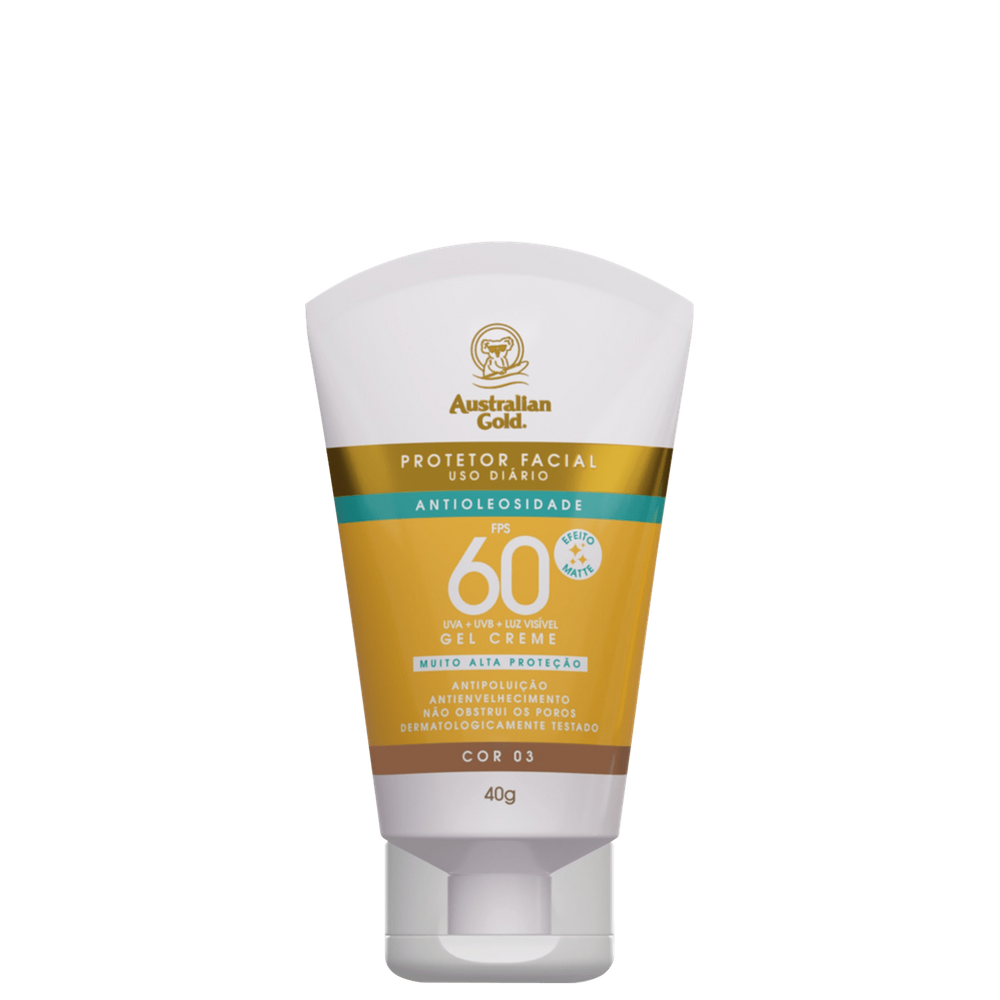 Australian Gold FPS 60 Cor 03 - Protetor Solar com Cor 40g