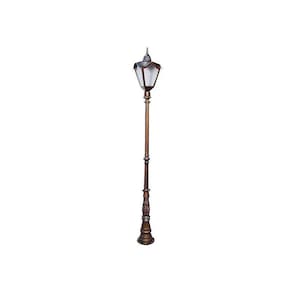 Poste Romano para Jardim de Alumínio Com 01 Luminária 2,20m