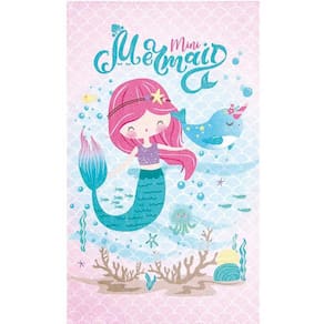 Toalha de Banho Infantil Felpuda Dohler Sereia Mini Mermaid
