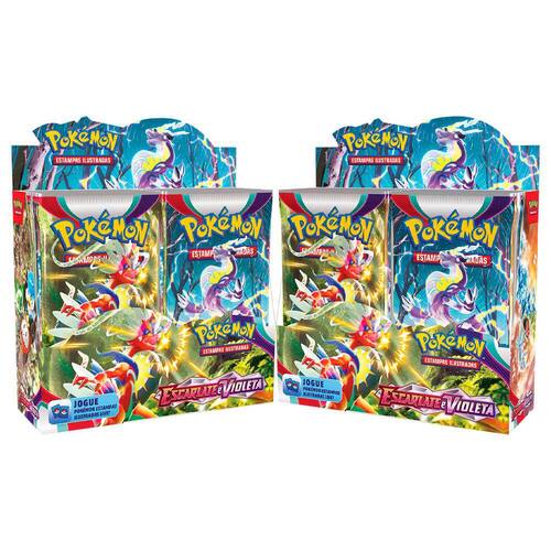 Box Booster Pokémon Copag Escarlate e Violeta 36 Pacotes