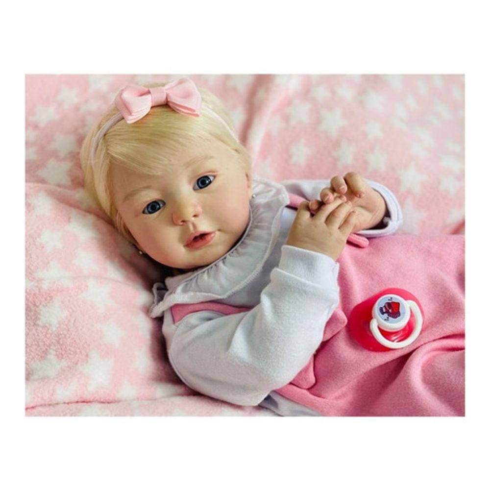 Brastoy Bebe Reborn Original Silicone Barata Boneca Realista Princesa 55CM  em Promoção é no Bondfaro