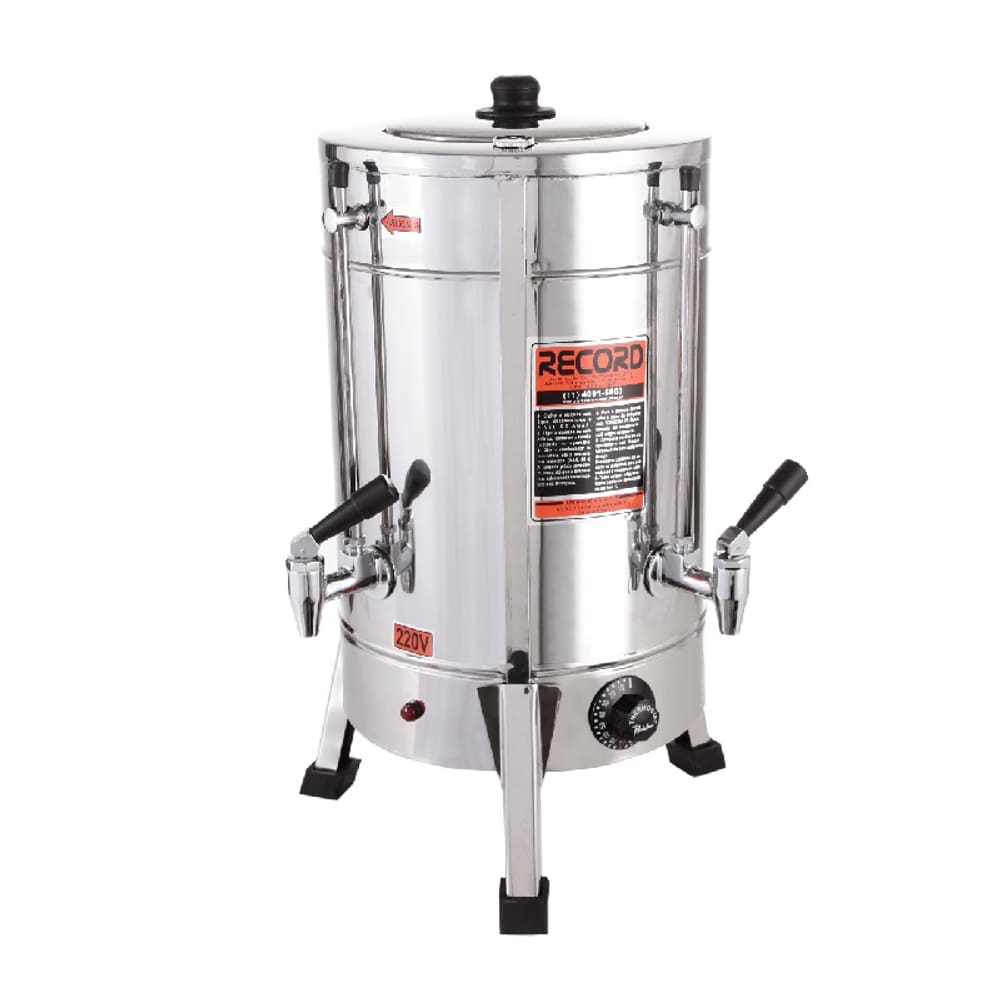 Máquina De Café Elétrica Redonda Aço Inox 2 Litros Record