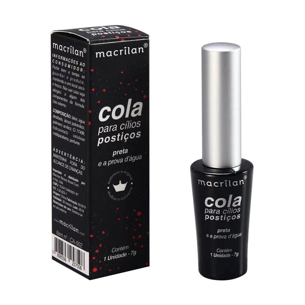 Cola Para Cílios Macrilan 7g Preta Un