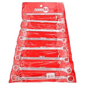 Jogo de Chave Estrela Cromado 6 a 22 MM Kit 8 Peças NOVE54