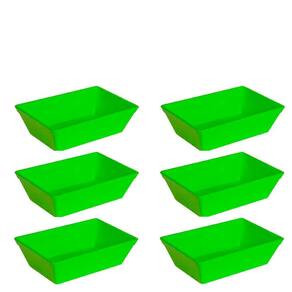 Conjunto de Travessa Stillo 2L 6 Peças Verde em Polipropileno Linha Tropical VEM