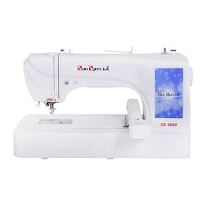 Máquina Bordado Doméstica SS-1600 Bivolt Eletrônica Branca - Sun Special