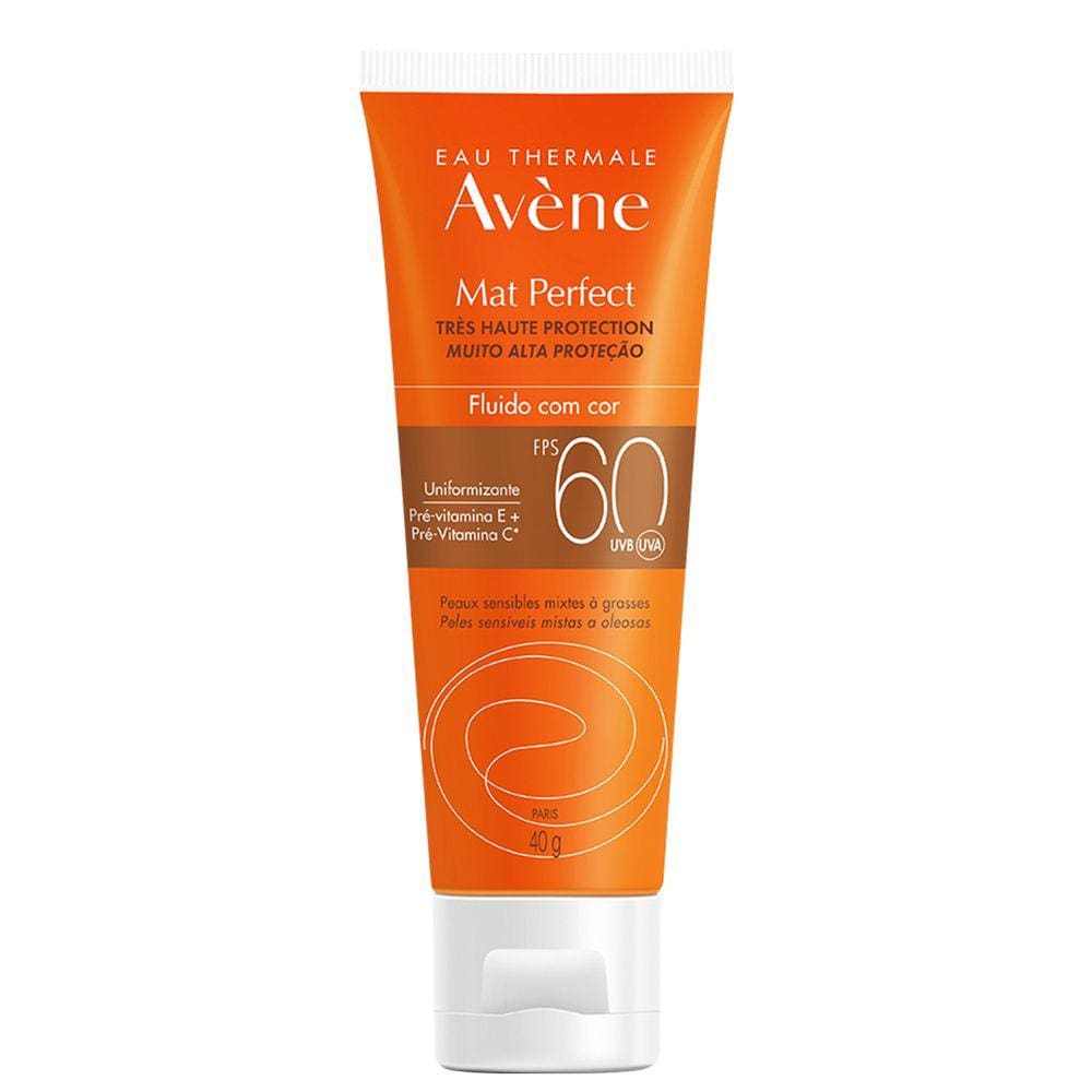 Avène Mat Perfect FPS 60 - Protetor Solar com Cor 40g