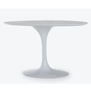 Base De Mesa De Jantar Saarinen Oval Para Tampo De 160x90 Até 244x122 Cm Branca Cor Branco