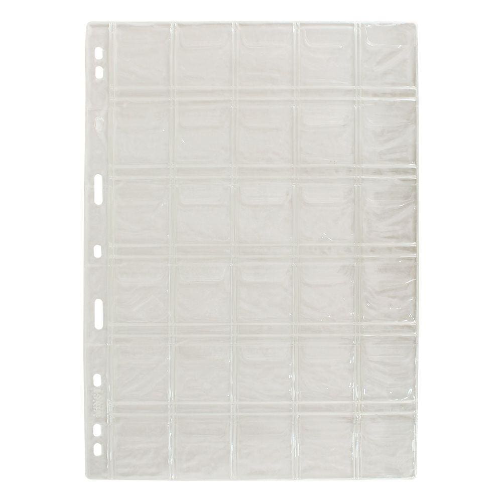 Kit 10 Folhas para Moedas 28x21 Acetato 30 Bolsos