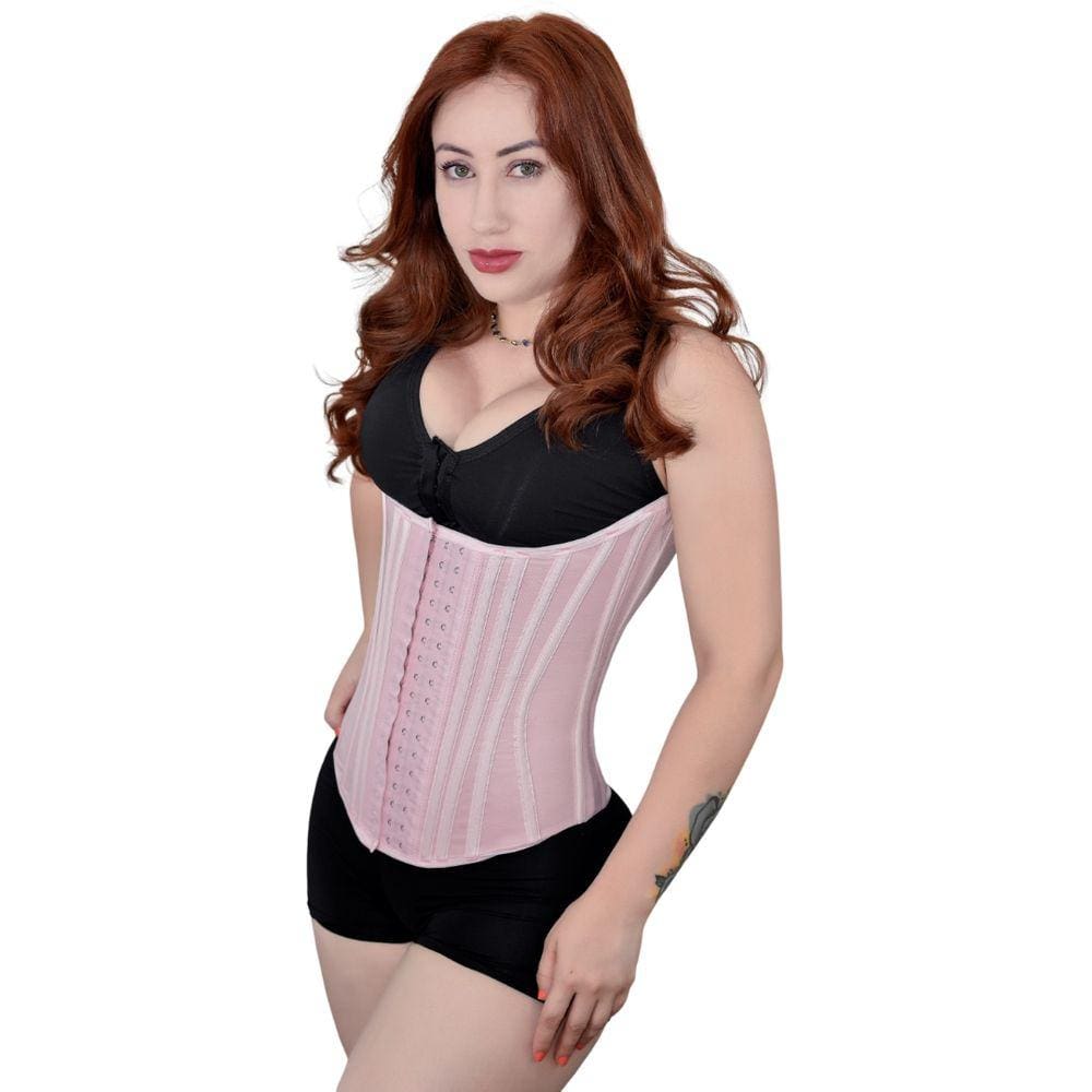 Cinta Modeladora Alta Compressão 18 Barbatanas Colchete Aço
