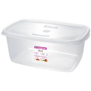 Pote Para Alimentos Organizador 3,2 L Transparente Com Tampa