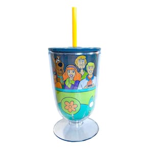 Taça com Canudo Scooby Doo na Máquina de Mistério - 600ml