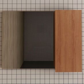Armário De Banheiro 1 Porta 3 Prateleiras Amêndoa Bn3602 - Tecno Mobili