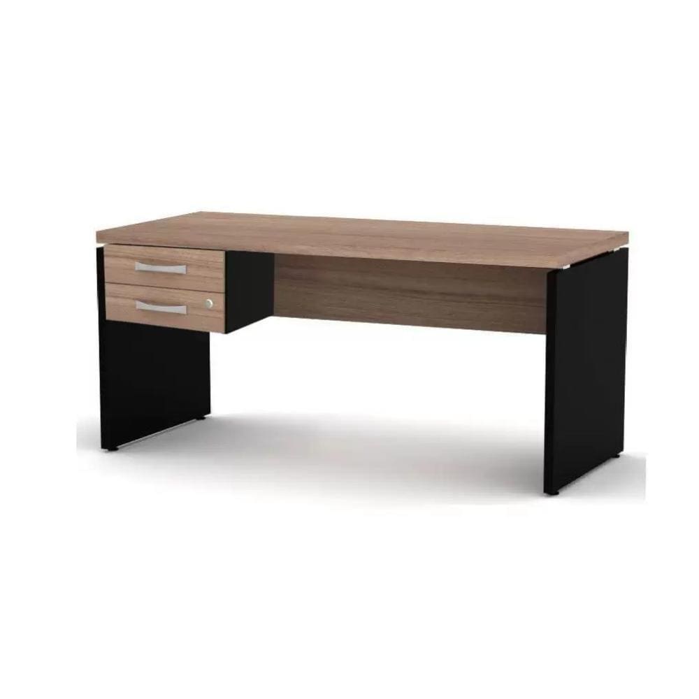 Mesa Secretaria Linha Pe40 Com 2 Gavetas - Pandin