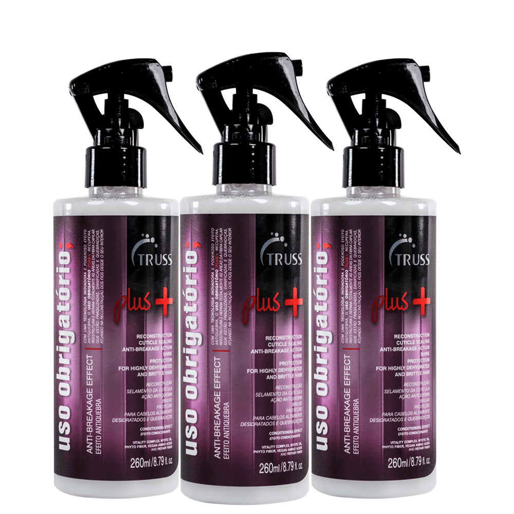Truss Uso Obrigatório Plus+ - Tratamento Reconstrutor 3x260ml