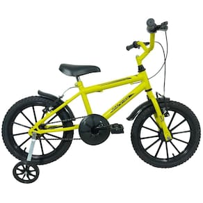 Bike Moto Cross Amarela Aro 16, Uni Toys, 1173 