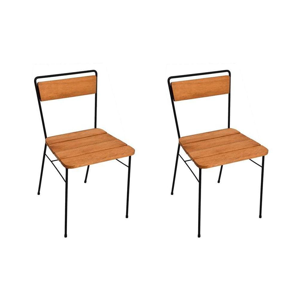 conjunto com 2 cadeiras porto l e preto