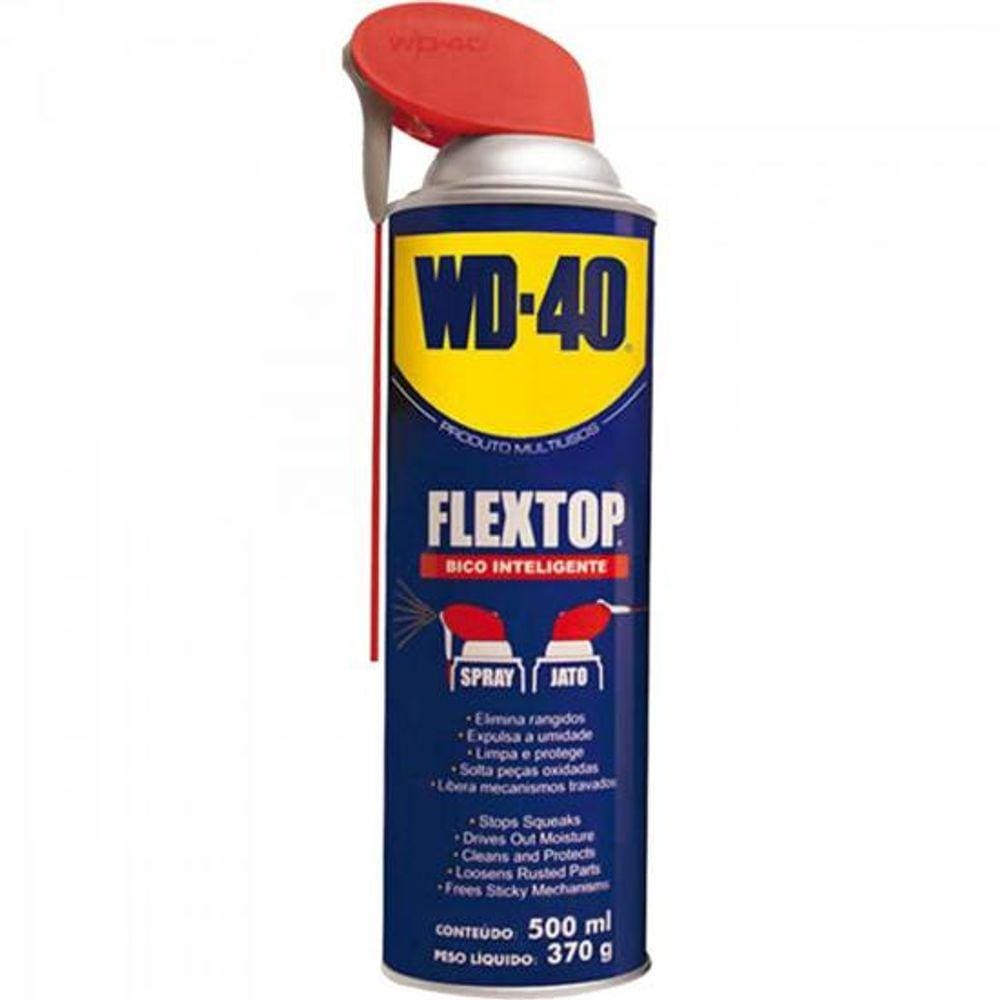 Lubrificante e Desengripante Aerosol 500ML FLEX TOP SPRAY WD40