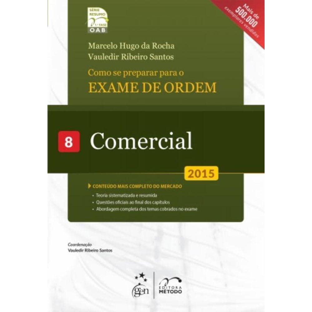 Exame De Ordem - 1 Fase - Comercial - Vol 8 - Meto