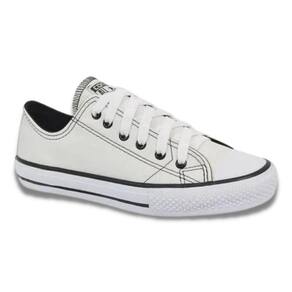 All Star Plataforma Branco de Couro