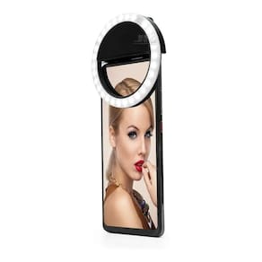Anel Luz Pra Selfie Ring Light Flash Celular Universal Preto