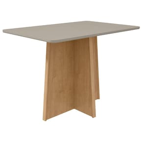 Mesa De Madeira Celebrare Amêndoa/off White - Móveis Lopas
