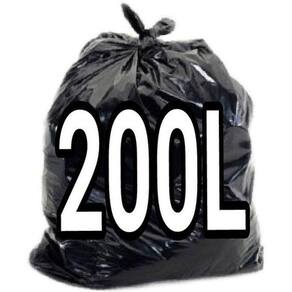 Saco De Lixo 200 Litros Preto Super Reforçado