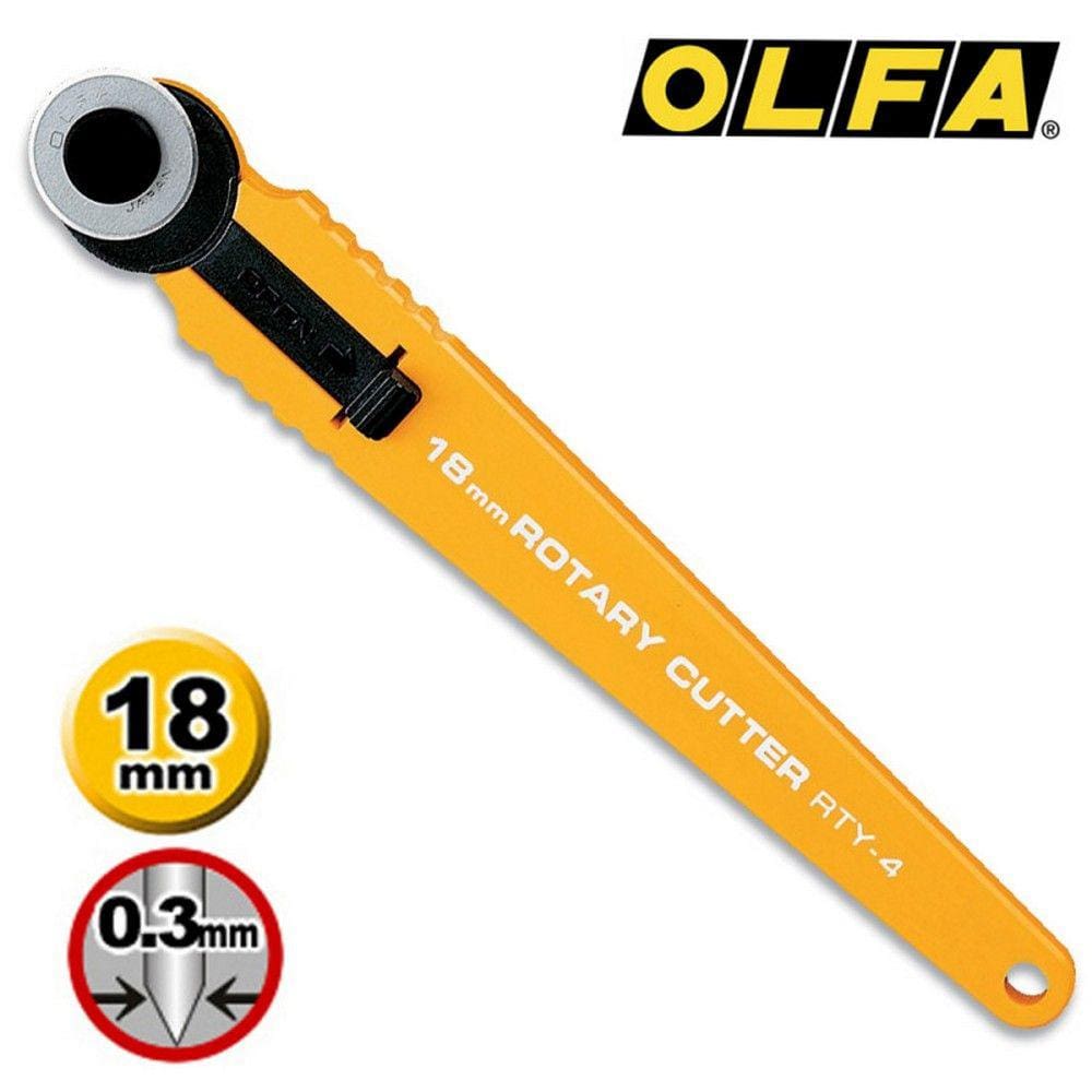 Estilete Rotativo 18Mm P/Cortes Curvados Detalh. Olfa Rty-4