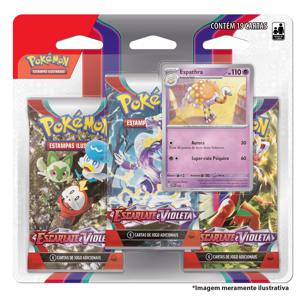 Pokémon Blister Triplo Escarlate e Violeta Espathra TCG