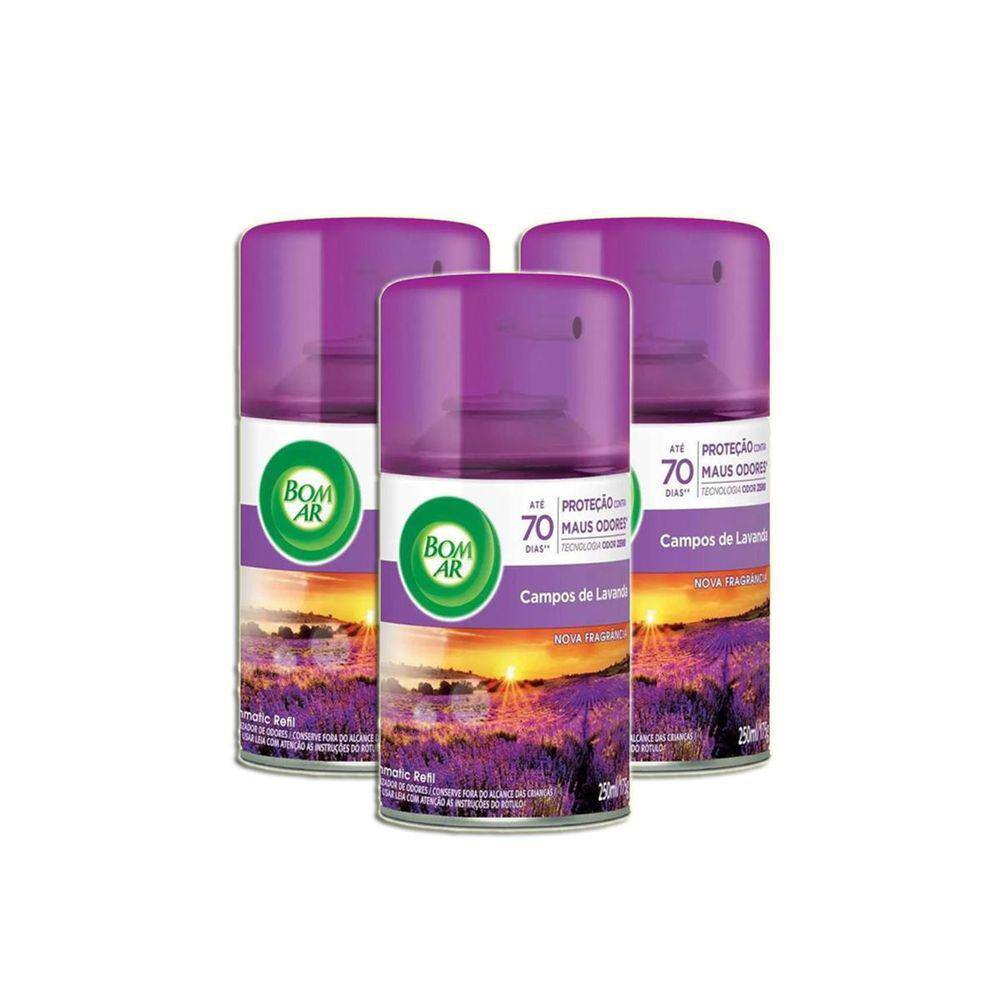 Bom Ar Air Wick Aromatizador Click Spray Aparelho + Refil Campos de Lavanda  12ml : : Casa