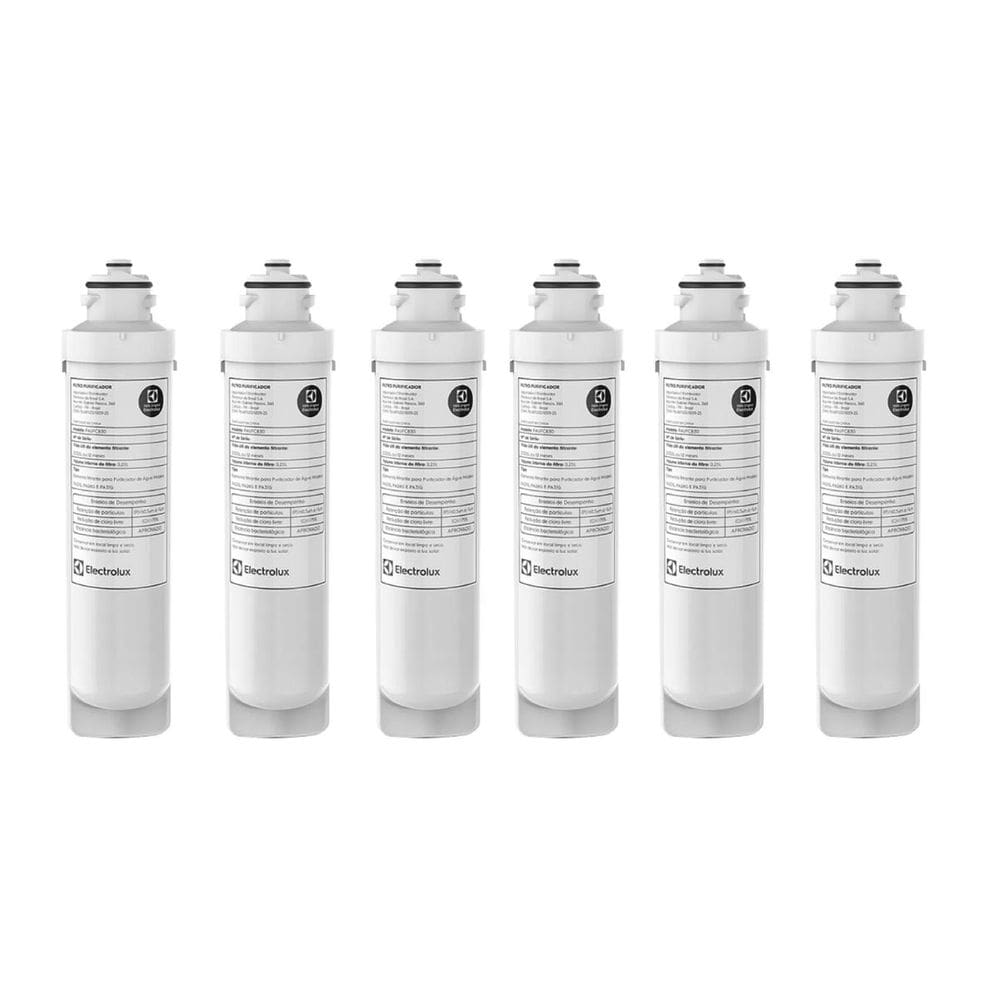 Filtro/Refil Oficial para Purificador de Água Electrolux PA21G / PA26G / PA31G (6 unidades)