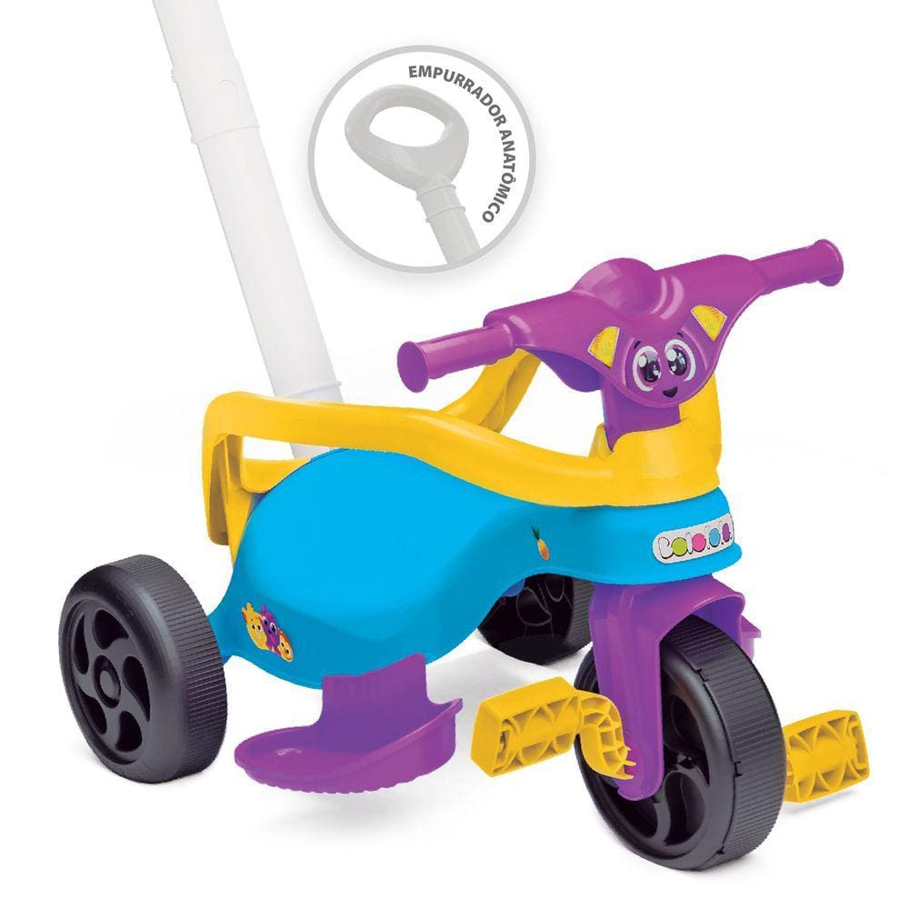 Triciclo Motoca Velotrol Tico Tico Infantil Rosa Omotcha - Chic Outlet -  Economize com estilo!