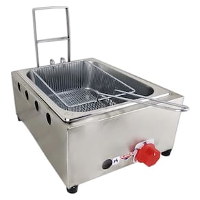 Fritadeira Industrial Gás 1 Cuba 5 Litros Baixa Pressão Cf01 Cefaz