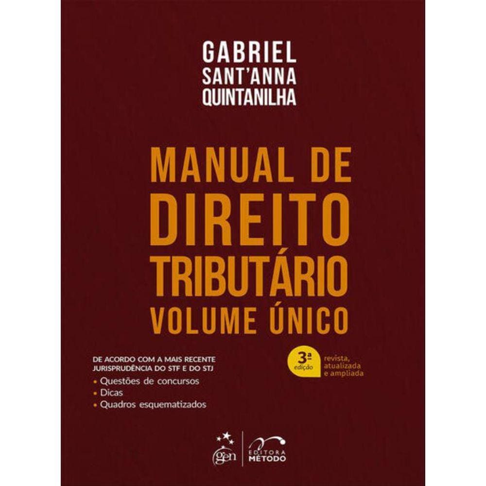 Manual De Direito Tributário - Volume Único