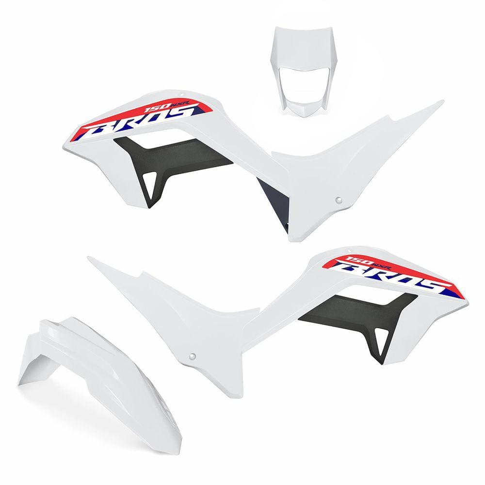 Kit Plástico Carenagem Biker Reestyle C/ Adesivos Nxr Bros 150 2009 a 2012