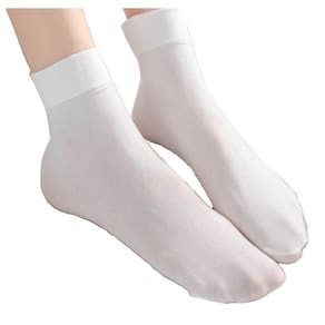 kit 100 Pares Meias Feminina Fina Soquete Social confortável