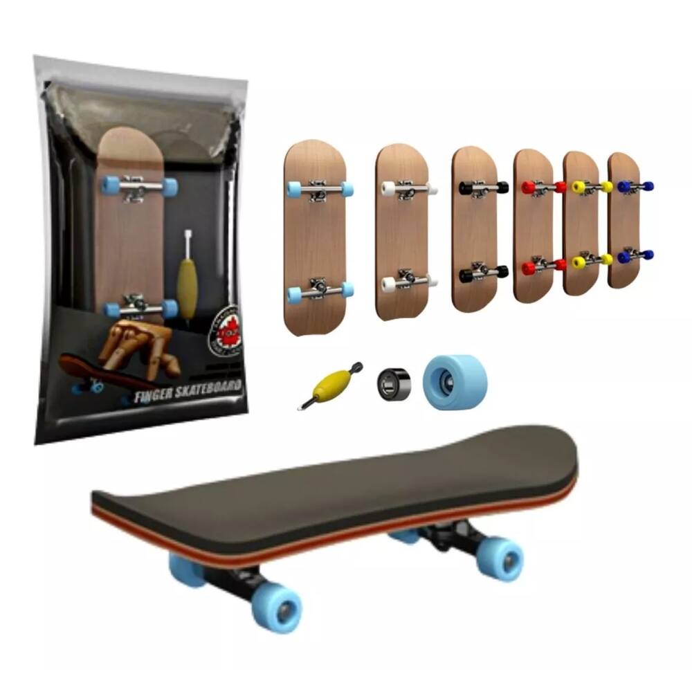 Skate Dedo Mini Kit 3 Fingerboard Brinquedo Presente Metal