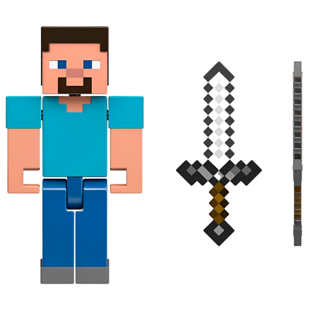 Boneco Minecraft Vanilla 8 Cm Monte o Portal GTP08 Mattel