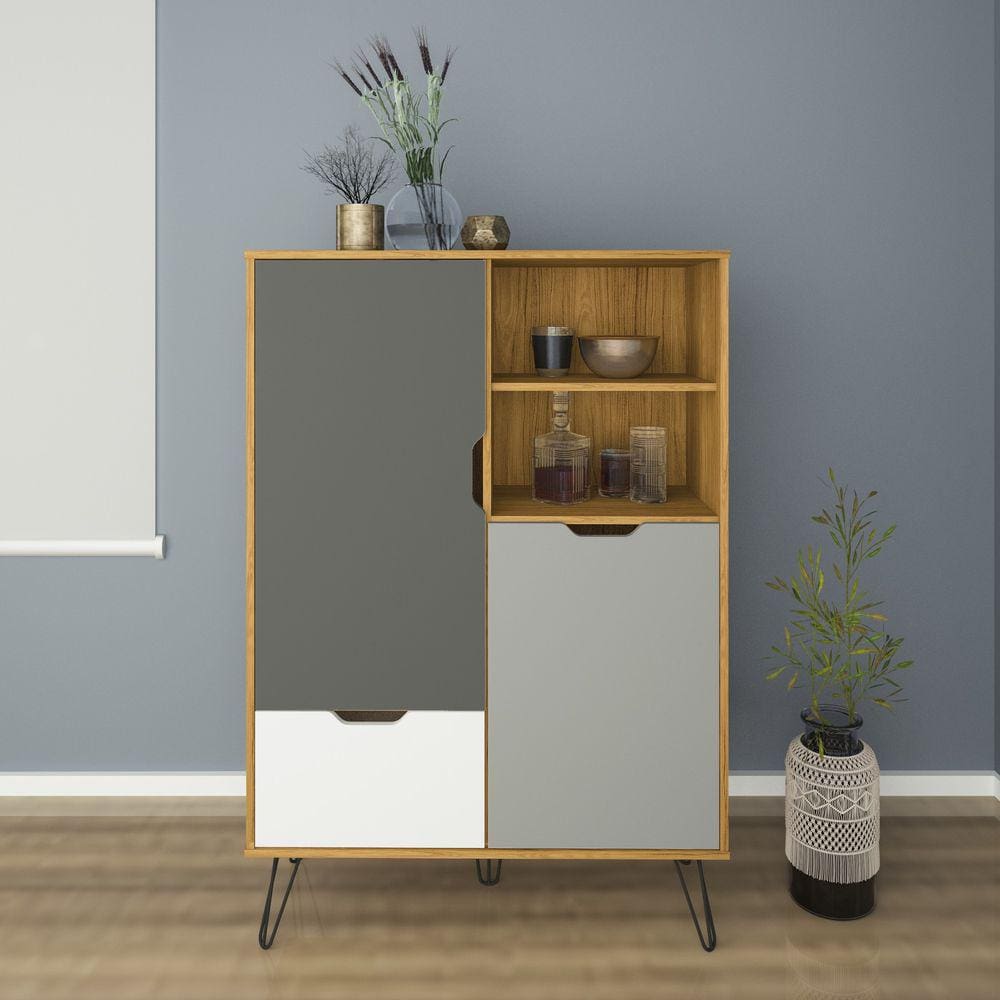 Balcão Bar Estocolmo 2 Portas e 1 Gaveta - Artely